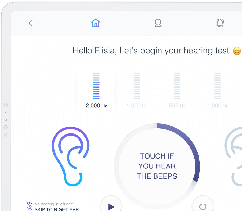 Hearing Test Mobile App Design Project by ZuseDigital