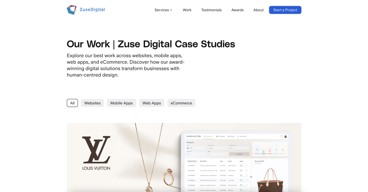 Our Work | Award-Winning Digital Solutions by Zuse Digital